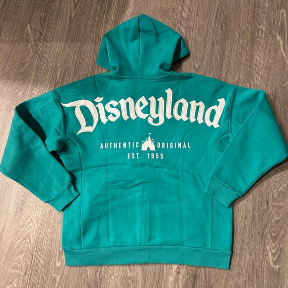 Disney Parks Disneyland Authentic Original Castle 1955 Zip up Hoodie NWT - Picture 1 of 4